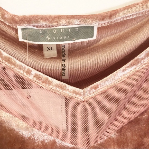 Liquid by Sioni Crushed Velvet Tank Size XL - Picture 3 of 4